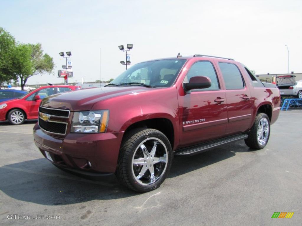 Deep Ruby Red Metallic 2008 Chevrolet Avalanche LTZ 4x4 Exterior Photo #48055826