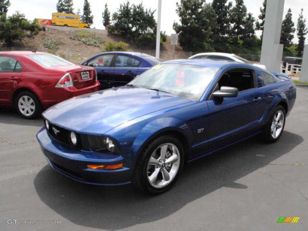 2006 Mustang GT Premium Coupe - Vista Blue Metallic / Black photo #14