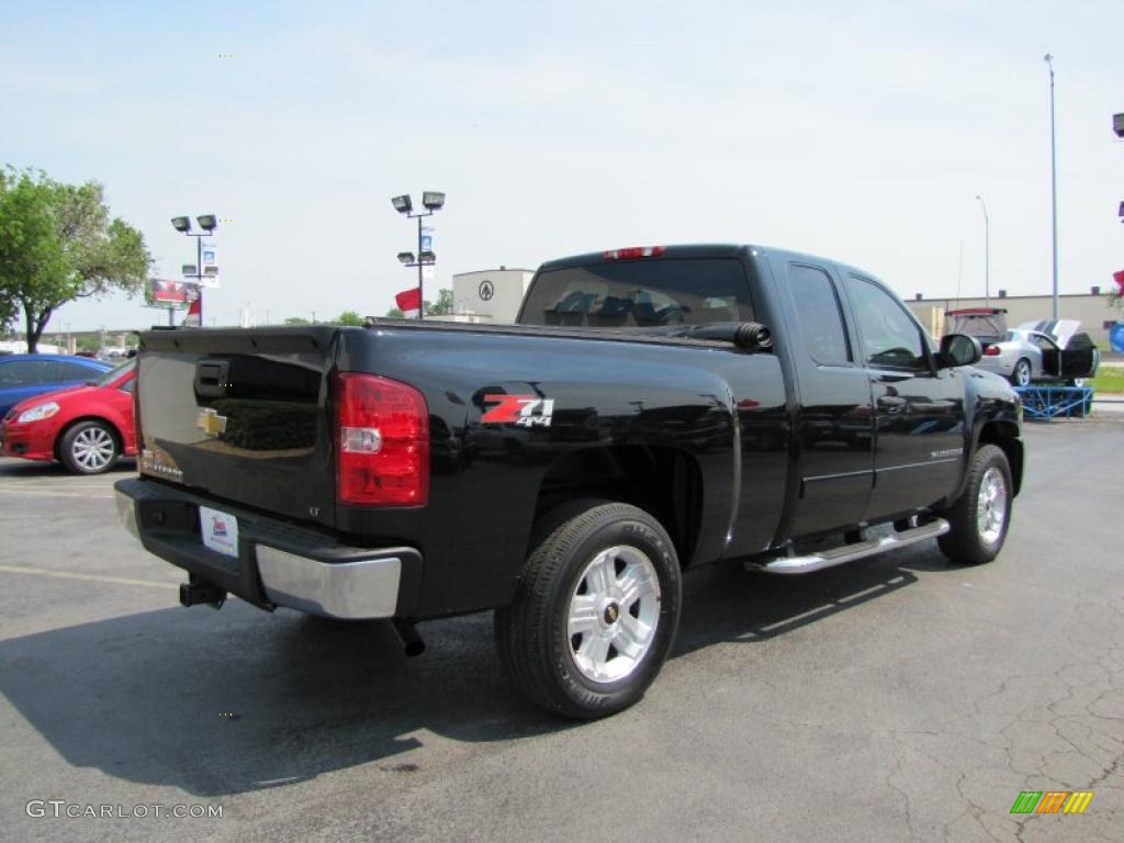 2008 Silverado 1500 LT Extended Cab 4x4 - Black / Ebony photo #7