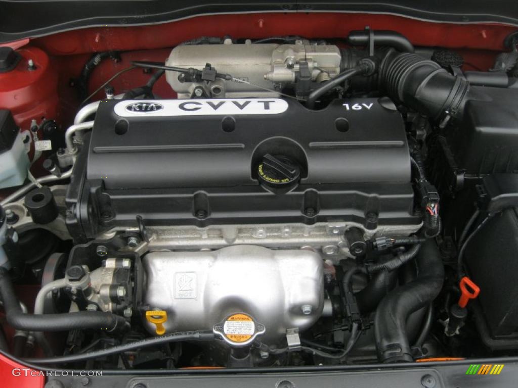 2009 Kia Rio Rio5 LX Hatchback 1.6 Liter DOHC 16-Valve CVVT 4 Cylinder Engine Photo #48056810