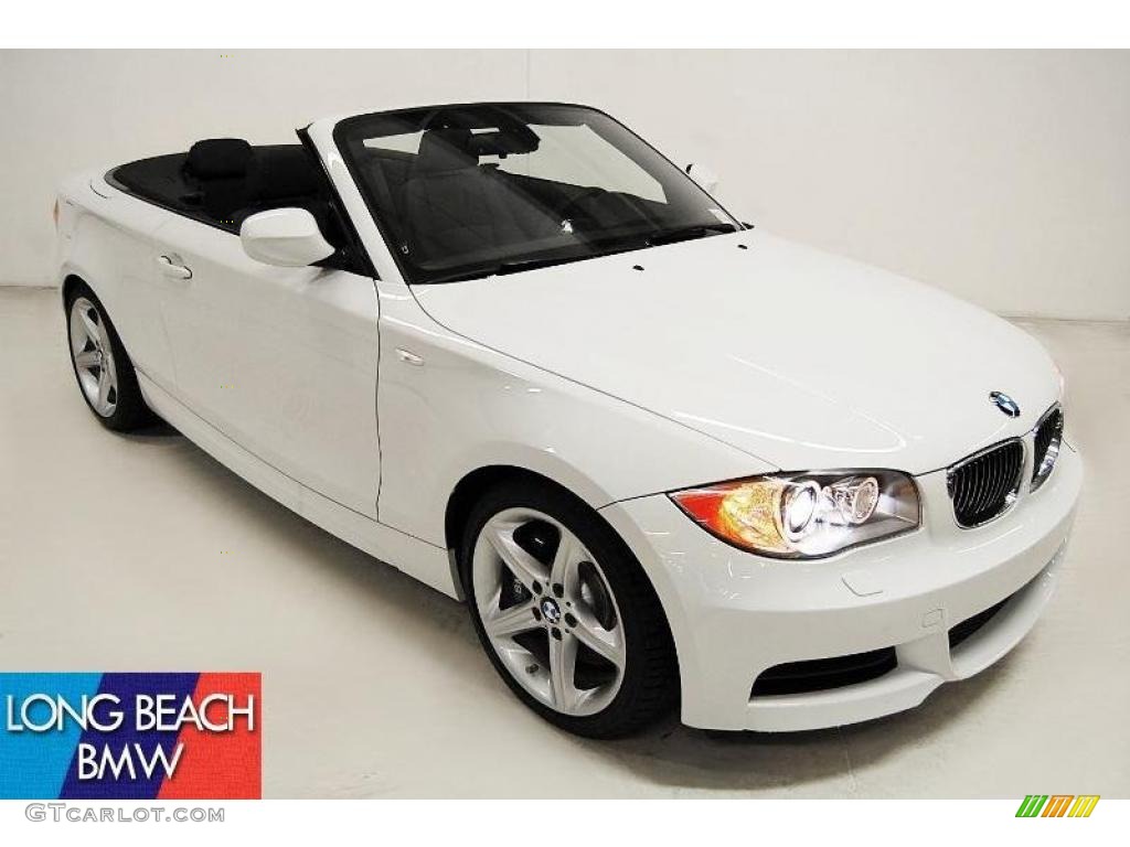 2010 1 Series 135i Convertible - Alpine White / Black photo #1