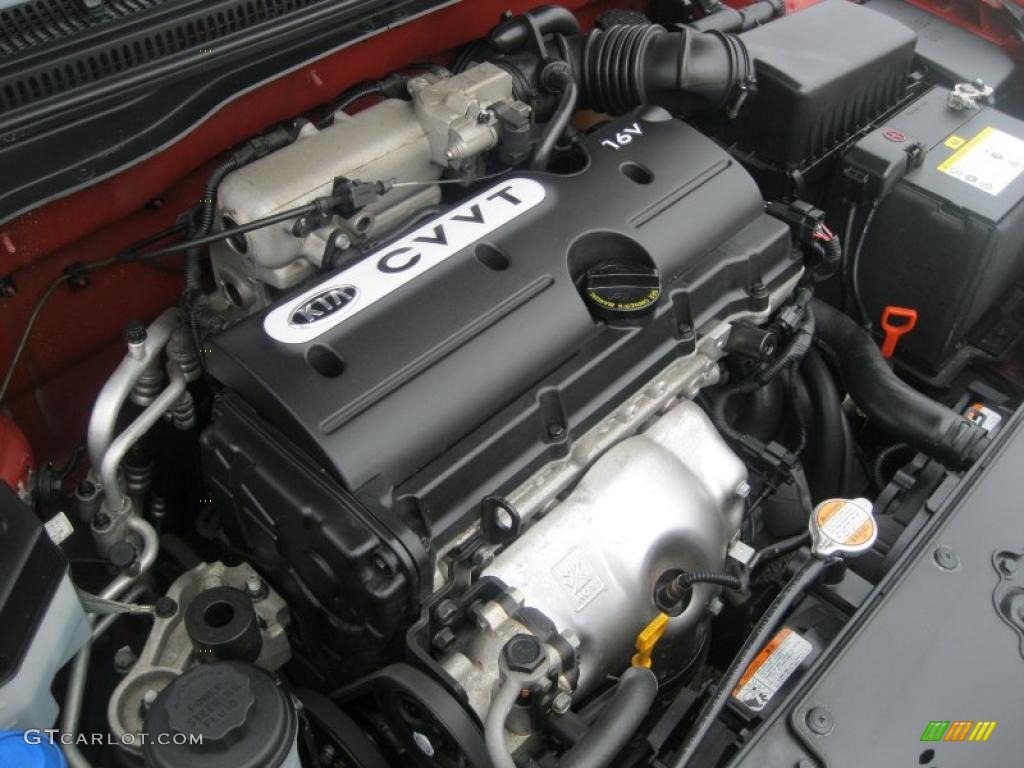 2009 Kia Rio Rio5 LX Hatchback 1.6 Liter DOHC 16-Valve CVVT 4 Cylinder Engine Photo #48056969