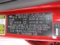  2009 Rio Rio5 LX Hatchback Tropical Red Color Code 08