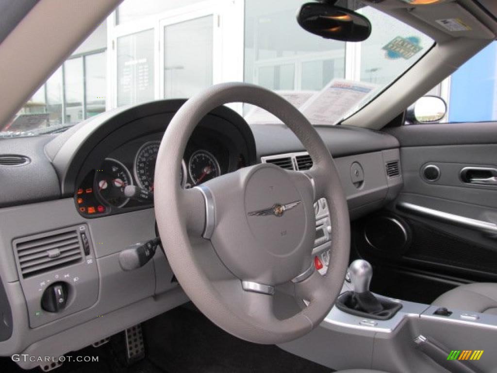 2007 Chrysler Crossfire Limited Roadster Dark Slate Gray/Medium Slate Gray Steering Wheel Photo #48057104