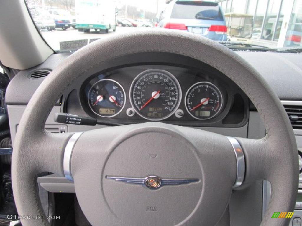2007 Chrysler Crossfire Limited Roadster Dark Slate Gray/Medium Slate Gray Steering Wheel Photo #48057170