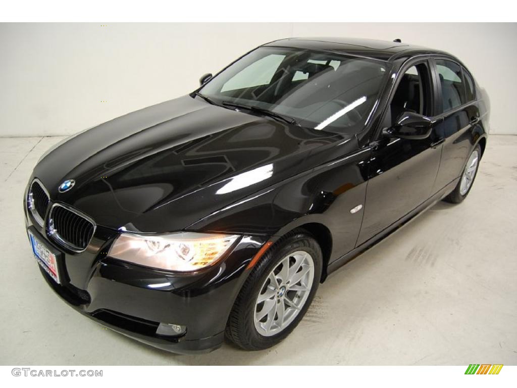 2010 3 Series 328i Sedan - Jet Black / Black photo #10