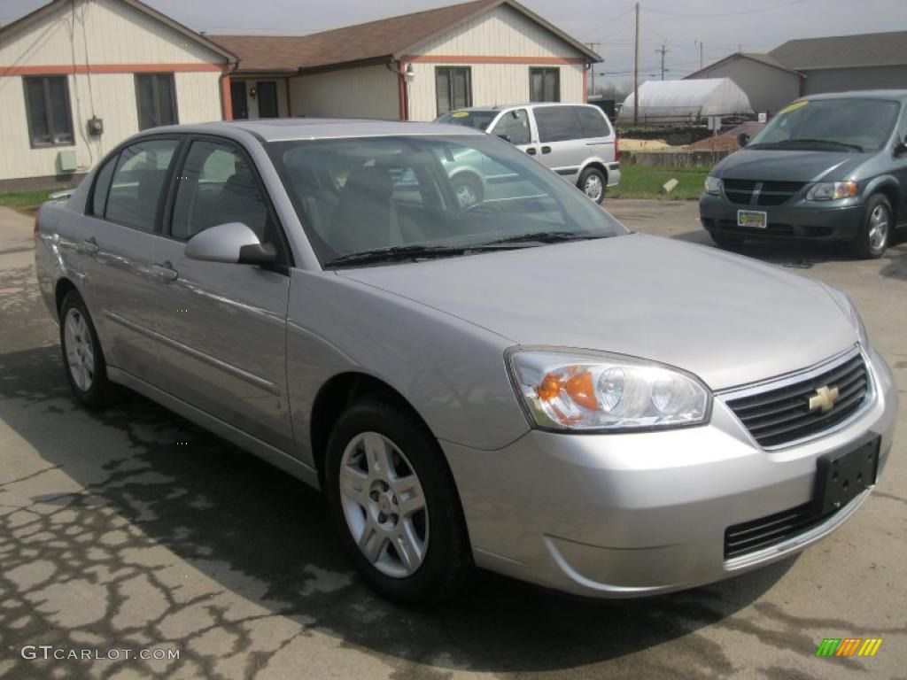 2006 Malibu LT V6 Sedan - Silverstone Metallic / Ebony Black photo #17