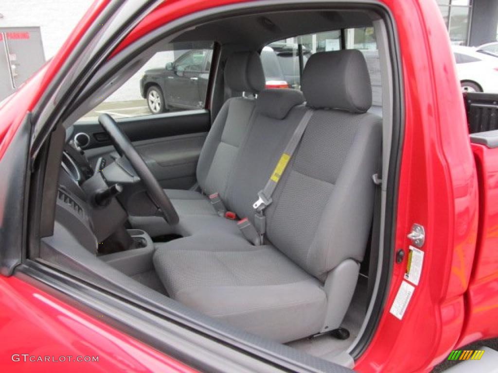 Graphite Gray Interior 2005 Toyota Tacoma Regular Cab 4x4 Photo #48059213