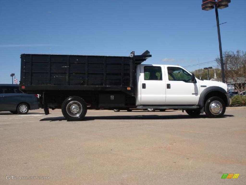 Oxford White 2006 Ford F550 Super Duty XL Crew Cab Dump Truck Exterior Photo #48060095