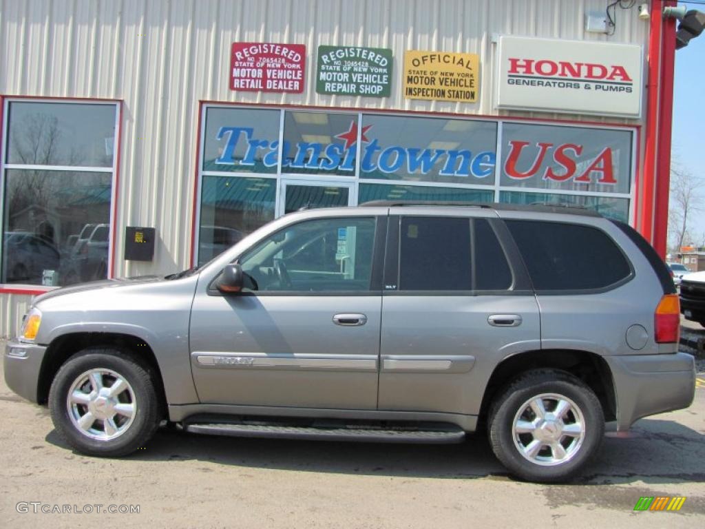 2005 Envoy SLE 4x4 - Steel Grey Metallic / Light Tan/Ebony photo #1