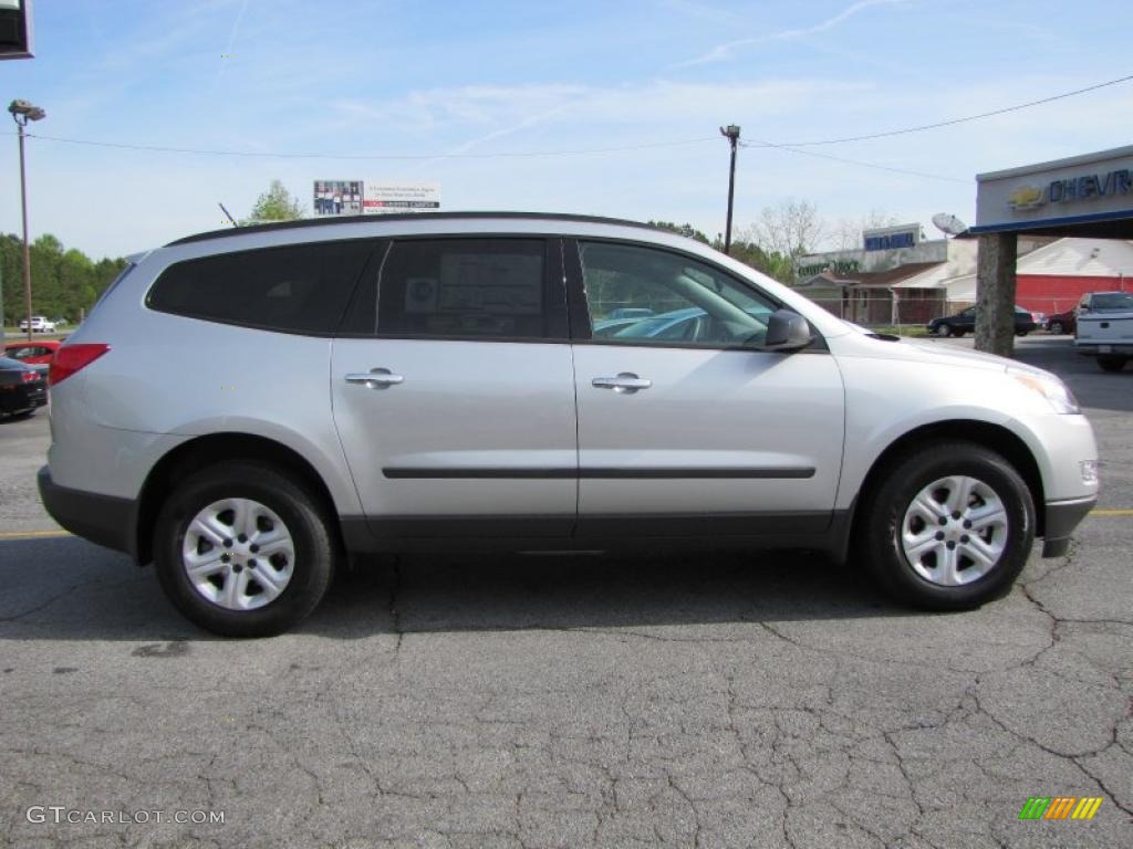 Silver Ice Metallic 2011 Chevrolet Traverse LS AWD Exterior Photo #48062408