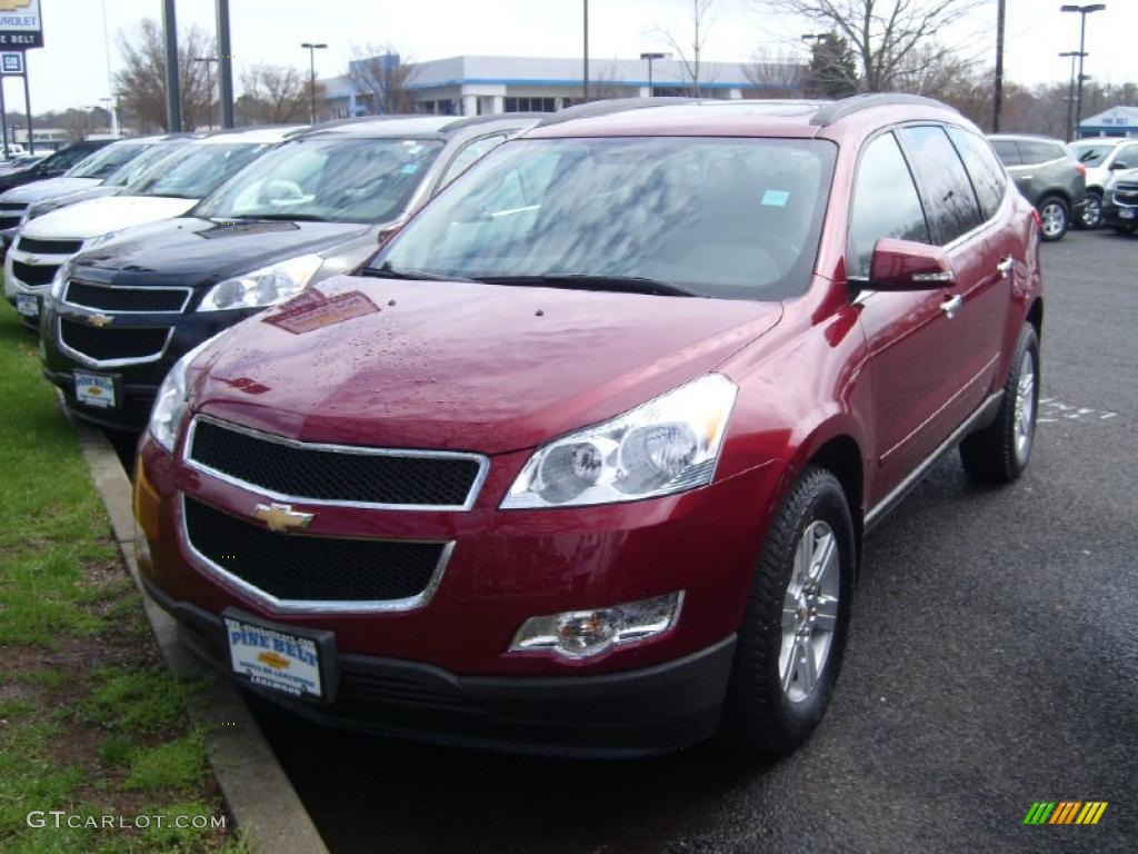 2011 Traverse LT AWD - Red Jewel Metallic / Ebony/Ebony photo #1