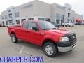 Bright Red 2008 Ford F150 XL SuperCab 4x4