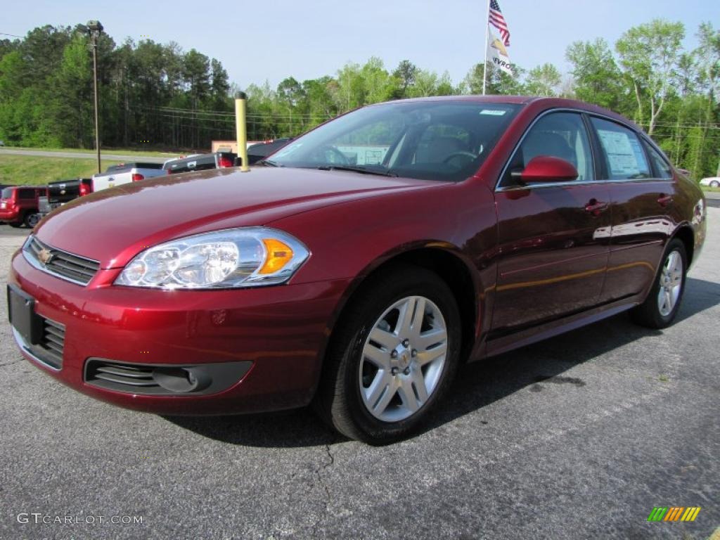 2011 Impala LT - Red Jewel Tintcoat / Gray photo #3