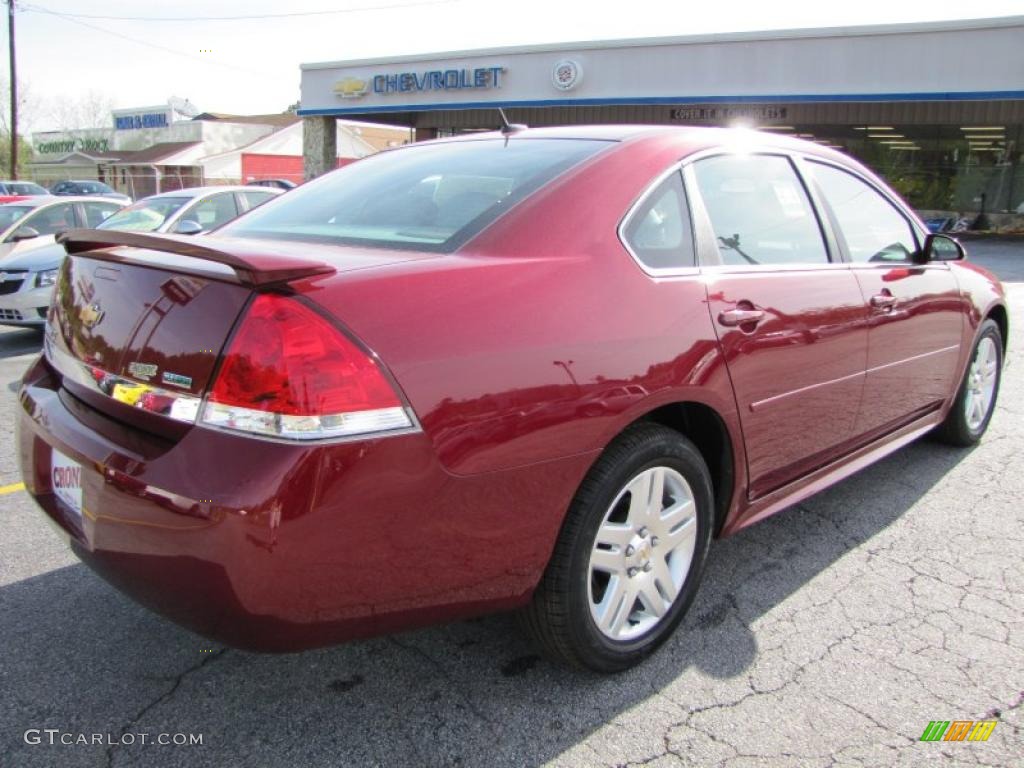 2011 Impala LT - Red Jewel Tintcoat / Gray photo #6