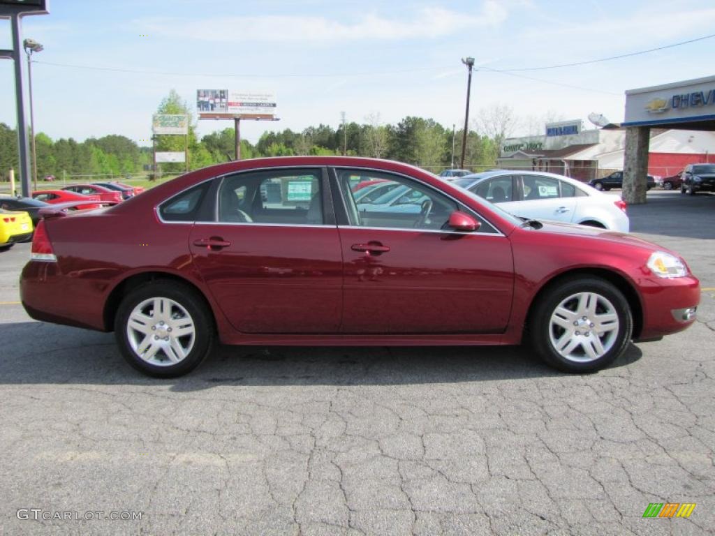 2011 Impala LT - Red Jewel Tintcoat / Gray photo #7