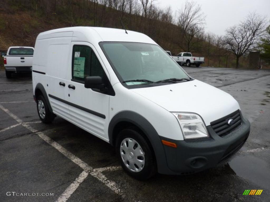 Frozen White 2011 Ford Transit Connect XL Cargo Van Exterior Photo #48064004