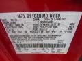 E4: Vermillion Red 2011 Ford F150 XL Regular Cab 4x4 Color Code