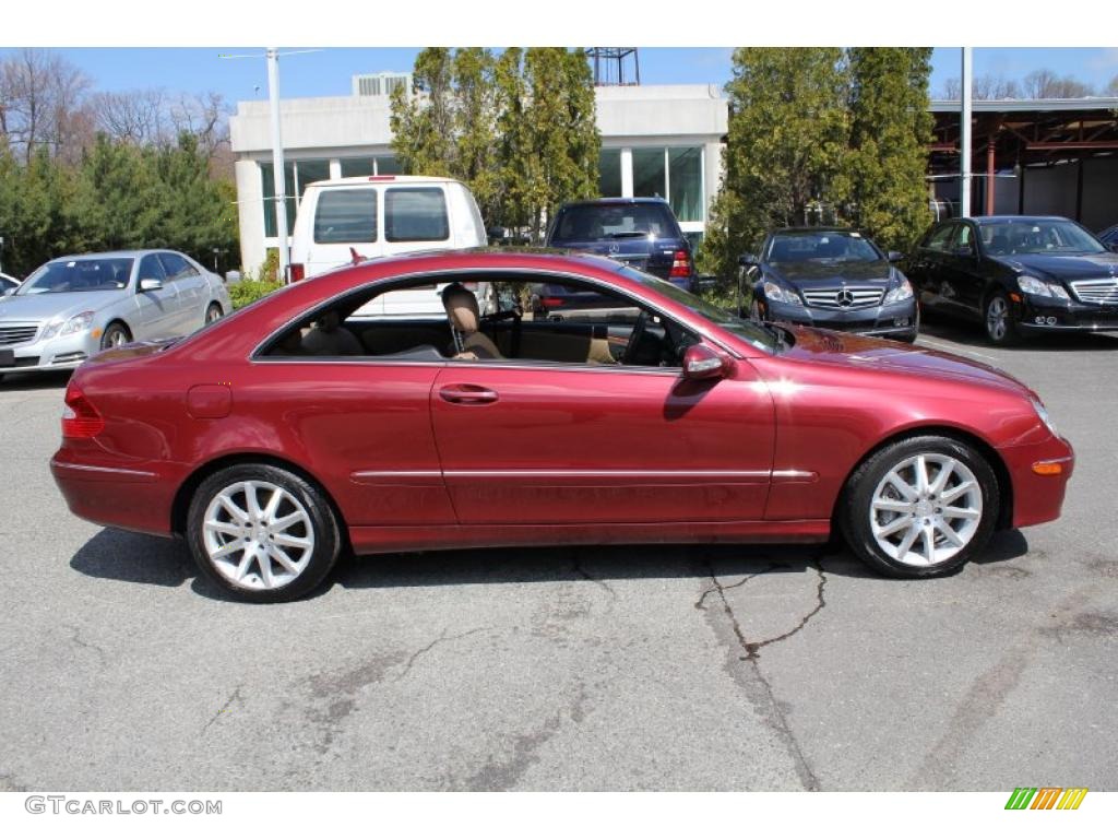 Storm Red Metallic 2007 Mercedes-Benz CLK 350 Coupe Exterior Photo #48064520