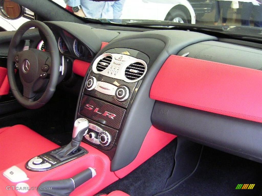 2008 Mercedes-Benz SLR McLaren Roadster 300SL Red Dashboard Photo #4806474