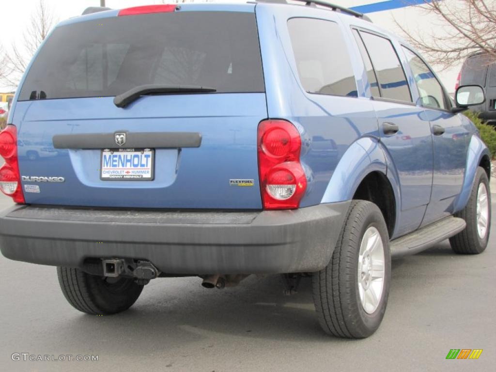 2007 Durango SXT 4x4 - Atlantic Blue Metallic / Dark Slate Gray/Light Slate Gray photo #4