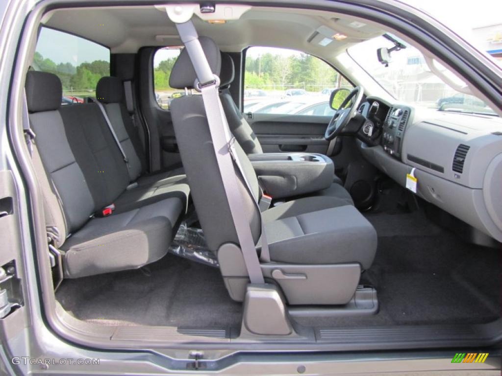 2011 Silverado 1500 LS Extended Cab - Steel Green Metallic / Dark Titanium photo #11