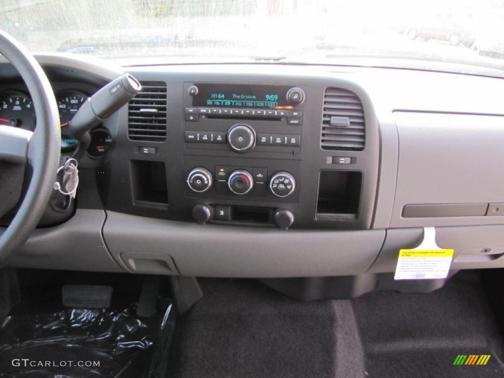 2011 Silverado 1500 LS Extended Cab - Steel Green Metallic / Dark Titanium photo #12