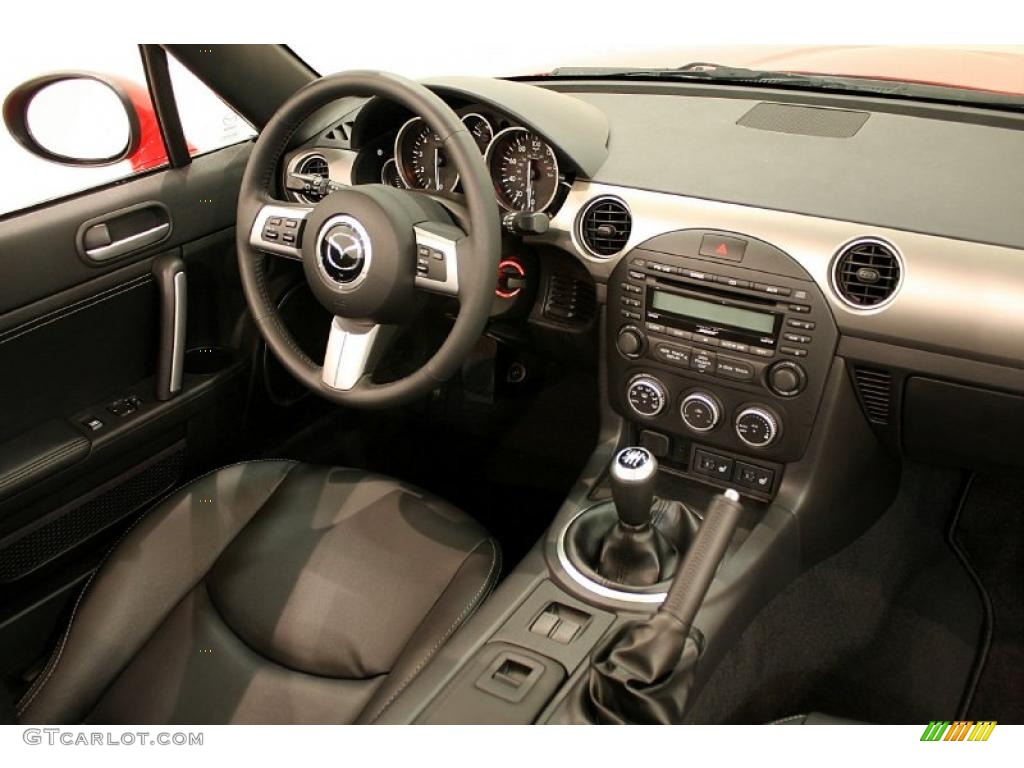 2010 Mazda MX-5 Miata Grand Touring Roadster Black Dashboard Photo #48065684