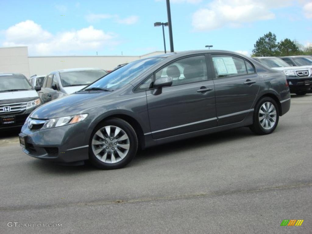 Polished Metal Metallic 2010 Honda Civic EX Sedan Exterior Photo #48066167