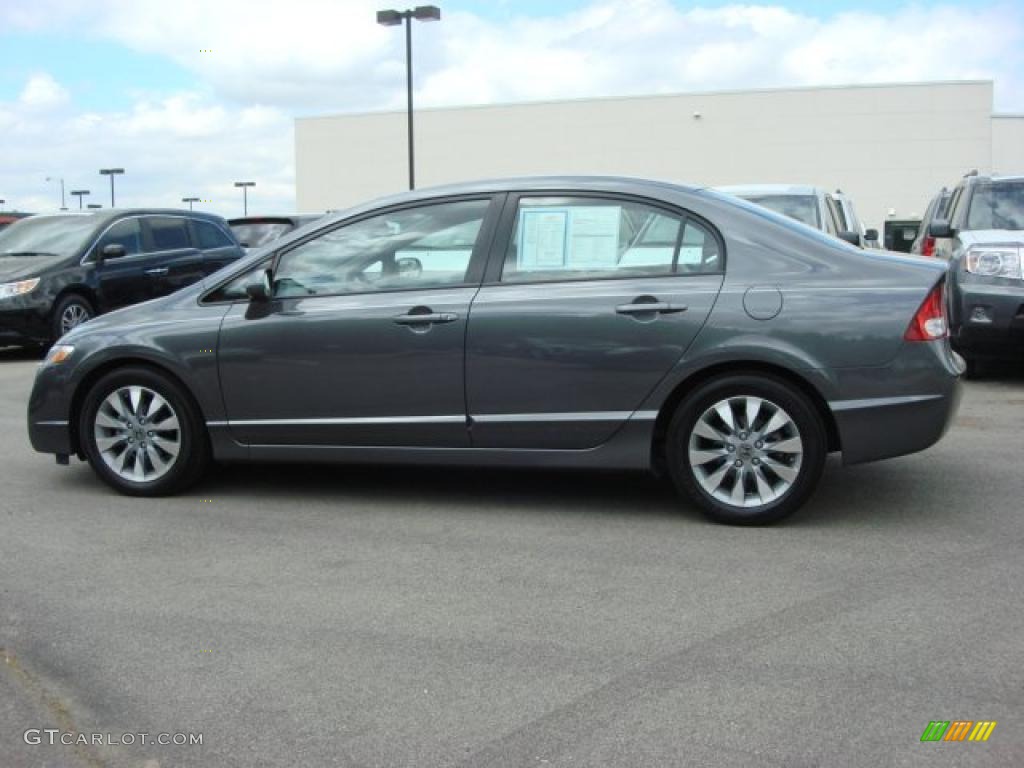Polished Metal Metallic 2010 Honda Civic EX Sedan Exterior Photo #48066177