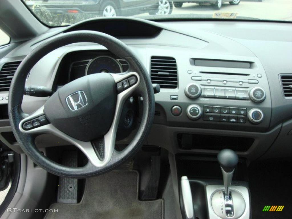 2010 Honda Civic EX Sedan Gray Dashboard Photo #48066293