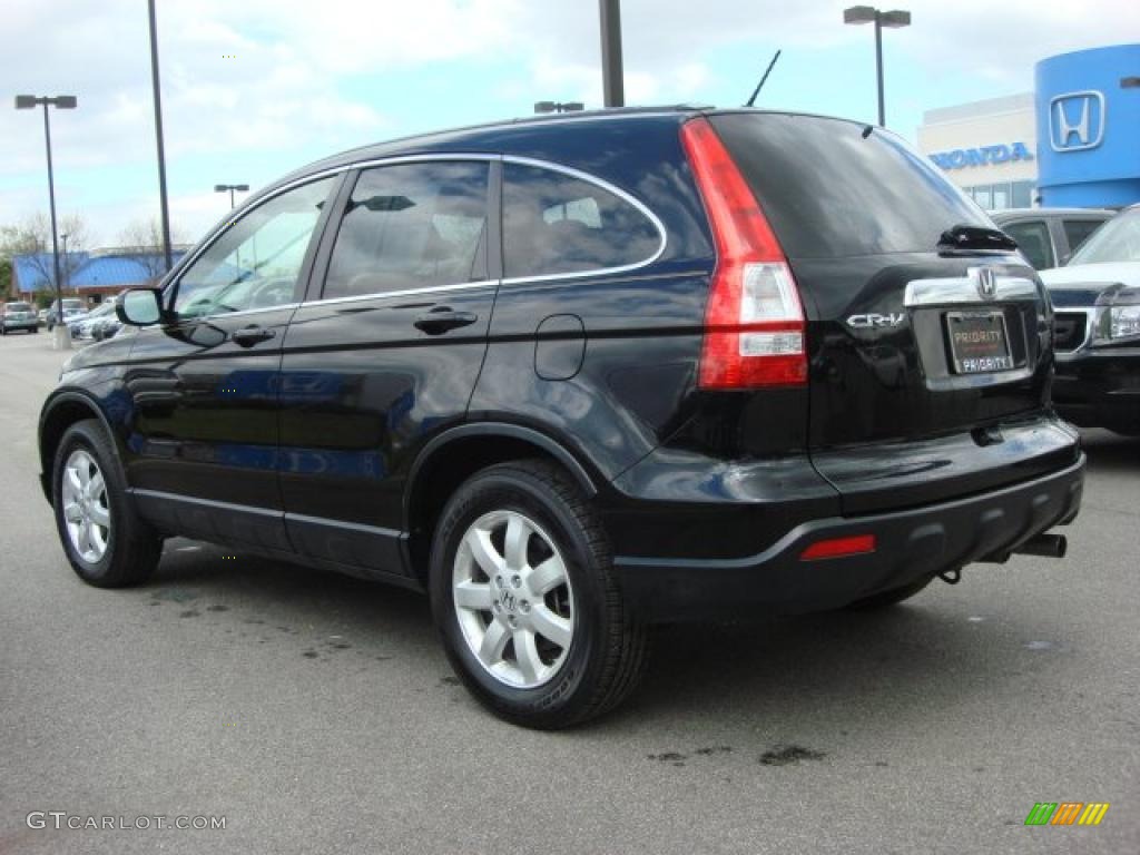 2008 CR-V EX-L 4WD - Nighthawk Black Pearl / Ivory photo #4
