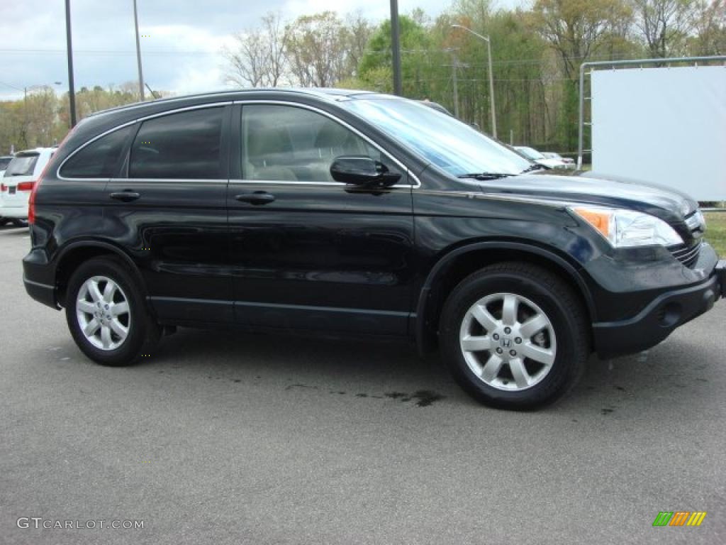 2008 CR-V EX-L 4WD - Nighthawk Black Pearl / Ivory photo #7