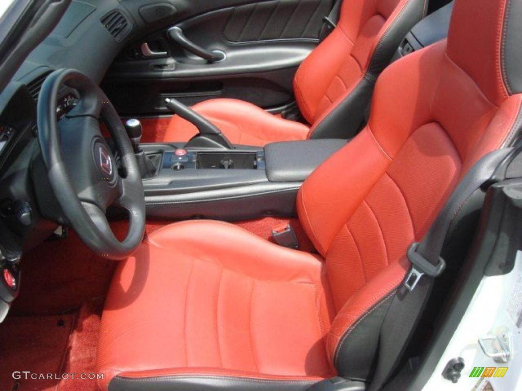 Red Interior 2008 Honda S2000 Roadster Photo 48067733