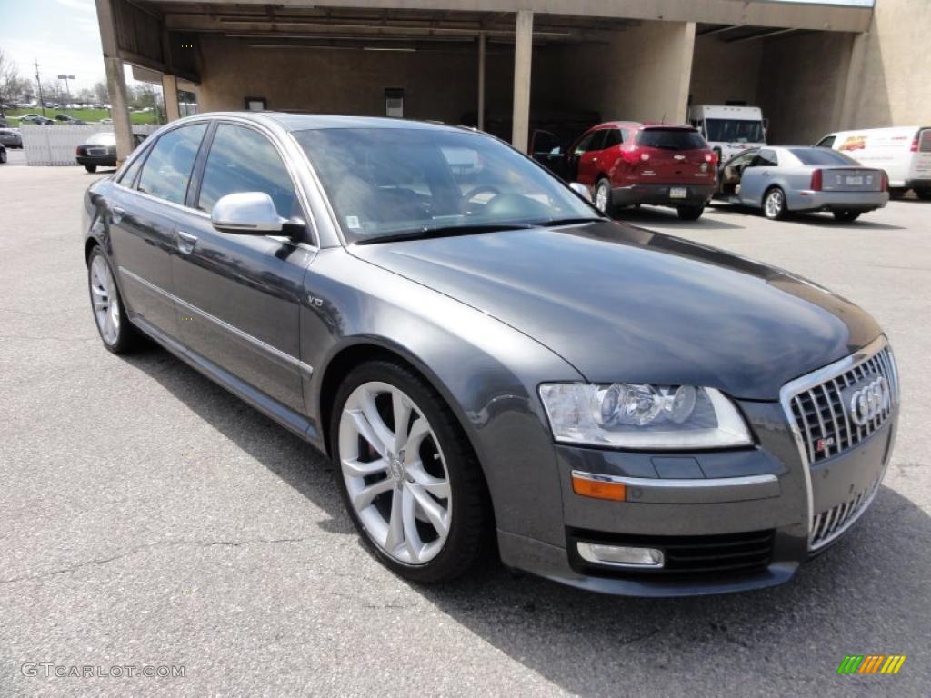Daytona Grey Pearl Effect 2009 Audi S8 5.2 quattro Exterior Photo #48067769