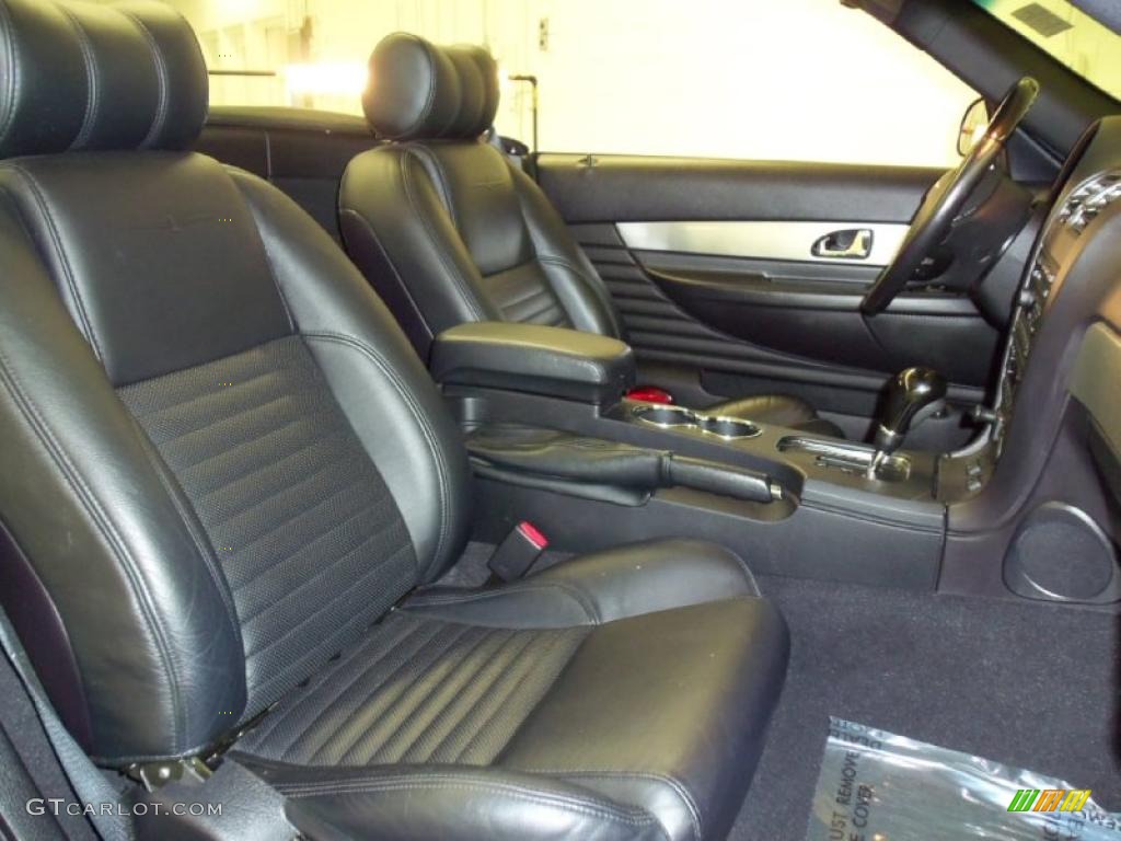 Black Ink Interior 2003 Ford Thunderbird Premium Roadster Photo #48067895