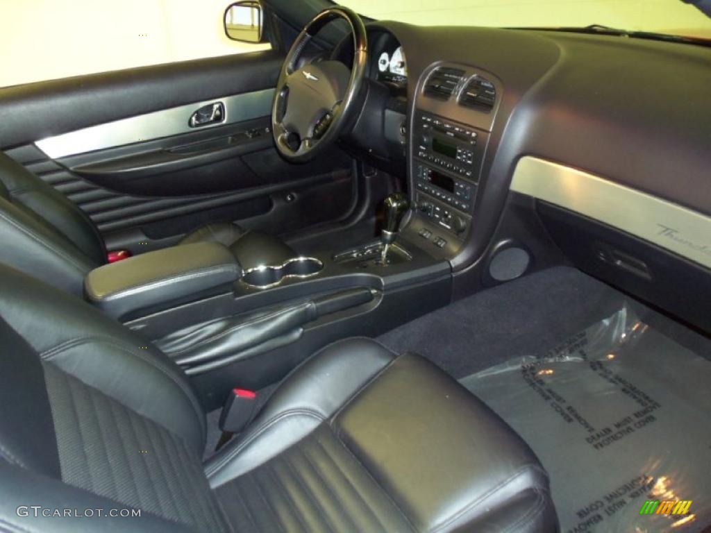 Black Ink Interior 2003 Ford Thunderbird Premium Roadster Photo #48067904