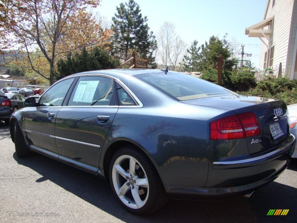 2008 A8 L 4.2 quattro - Oyster Gray Metallic / Amaretto photo #3