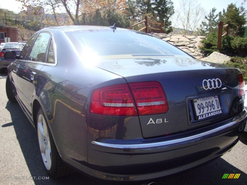 2008 A8 L 4.2 quattro - Oyster Gray Metallic / Amaretto photo #4