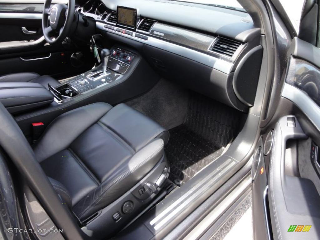 Black Valcona Leather Interior 2009 Audi S8 5 2 Quattro