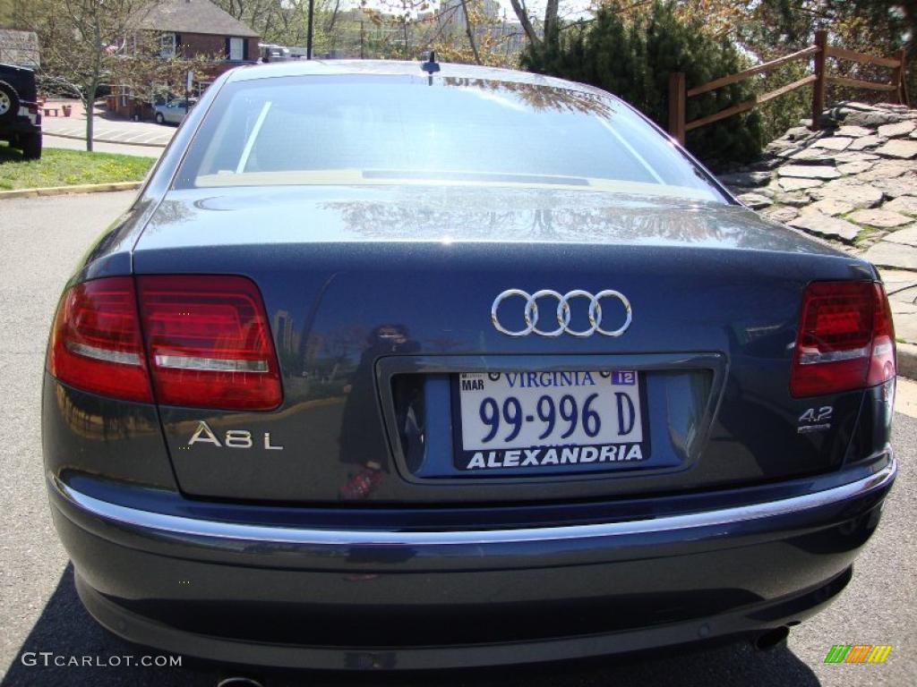 2008 A8 L 4.2 quattro - Oyster Gray Metallic / Amaretto photo #5
