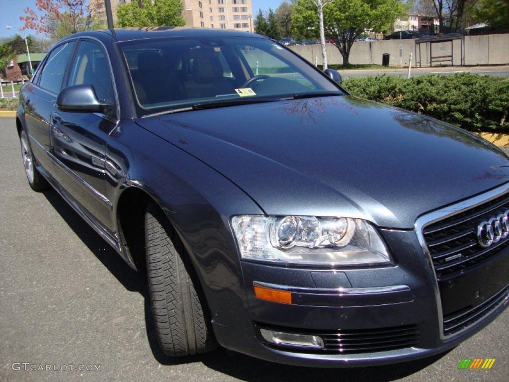 2008 A8 L 4.2 quattro - Oyster Gray Metallic / Amaretto photo #11