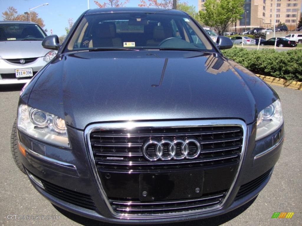 2008 A8 L 4.2 quattro - Oyster Gray Metallic / Amaretto photo #13