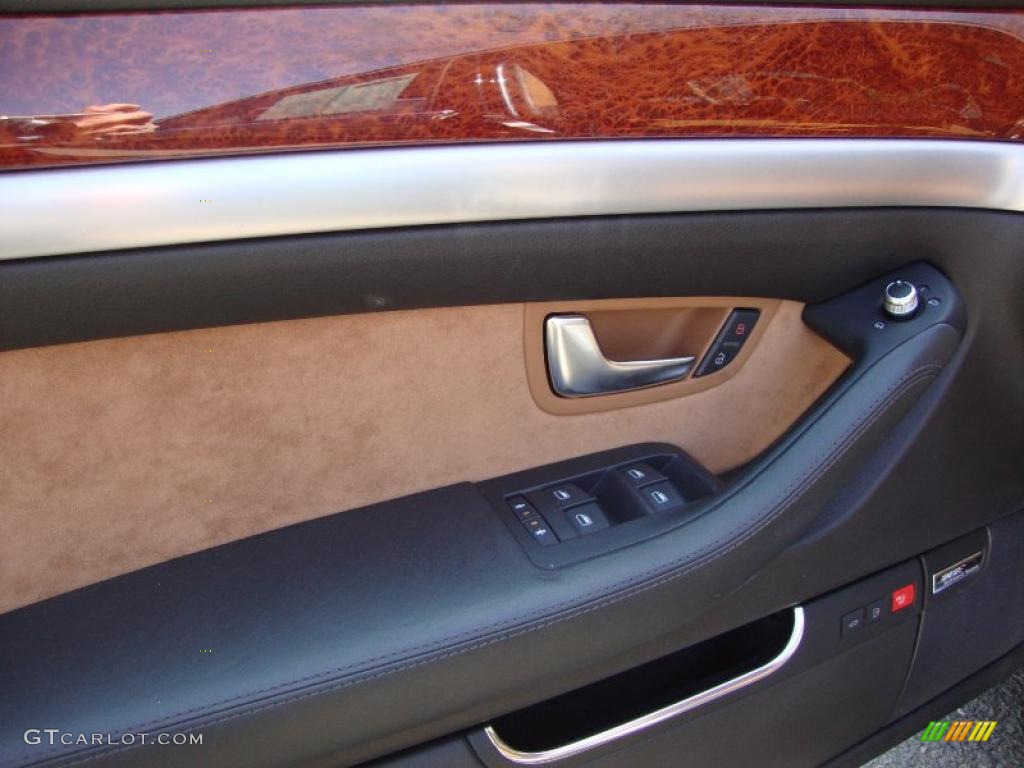 2008 A8 L 4.2 quattro - Oyster Gray Metallic / Amaretto photo #14
