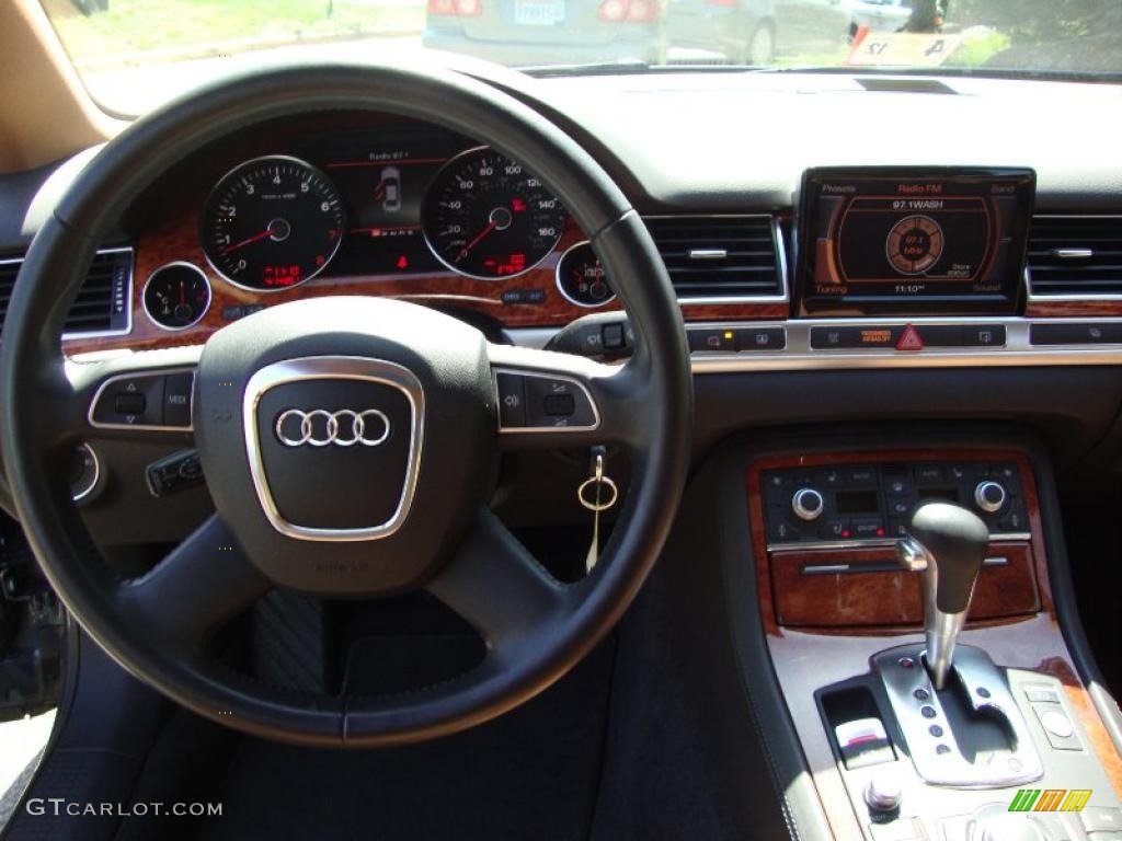 2008 A8 L 4.2 quattro - Oyster Gray Metallic / Amaretto photo #19