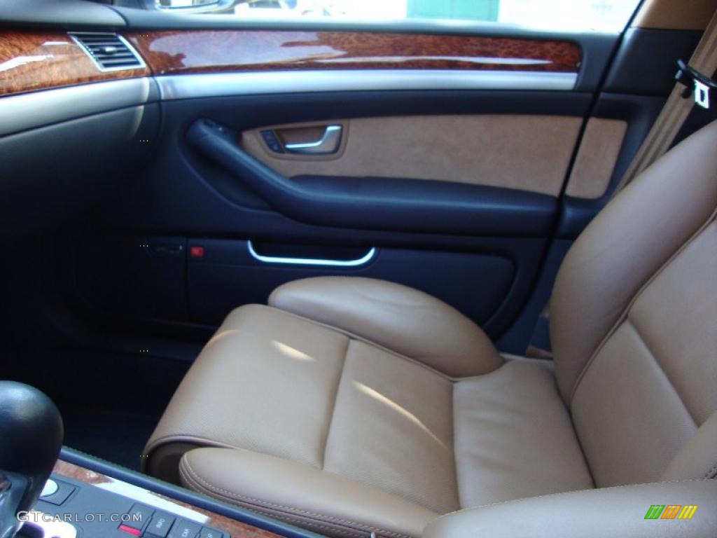 2008 A8 L 4.2 quattro - Oyster Gray Metallic / Amaretto photo #20