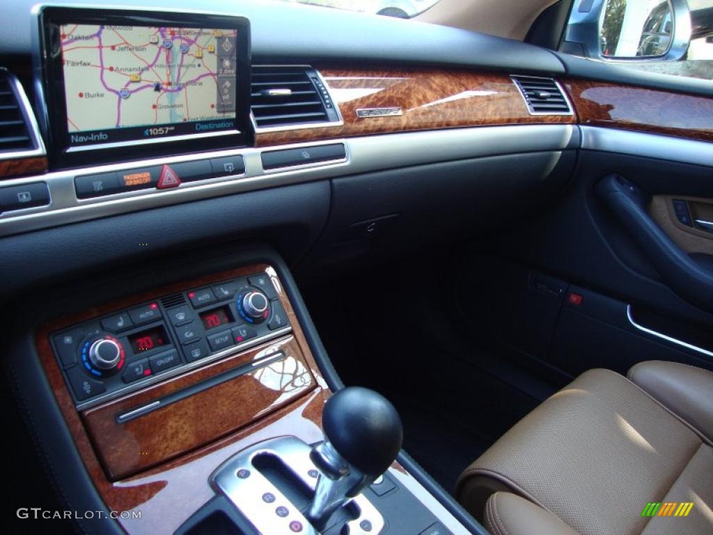 2008 A8 L 4.2 quattro - Oyster Gray Metallic / Amaretto photo #28
