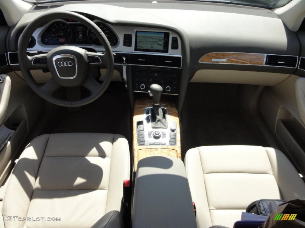 2011 Audi A6 3.0T quattro Sedan Cardamom Beige Dashboard Photo #48068612