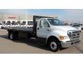 2007 White Ford F650 Super Duty XLT Regular Cab Dump Truck  photo #3