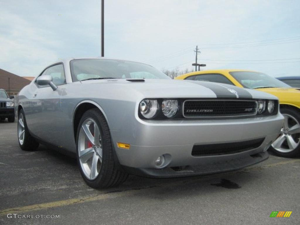 2010 Challenger SRT8 - Bright Silver Metallic / Dark Slate Gray photo #1